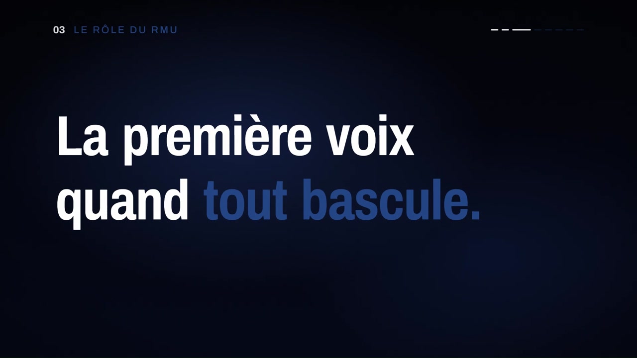 Le métier de RMU